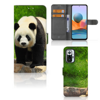 Xiaomi Redmi Note 10 Pro Telefoonhoesje met Pasjes Panda