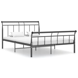 Bedframe metaal zwart 140x200 cm