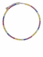Amina Muaddi collier Tennis Rainbow - Argent Amina Muaddi collier Tennis Rainbow - Argent