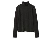 esmara Dames top (Zwart/zilver, L (44/46))