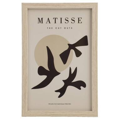Poster Matisse Bird - MDF/glas - 30x20 cm - Leen Bakker