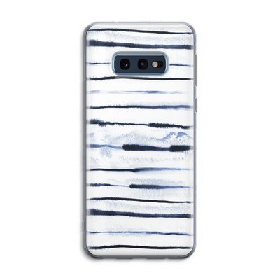 Ink Stripes: Samsung Galaxy S10e Transparant Hoesje