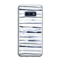 Ink Stripes: Samsung Galaxy S10e Transparant Hoesje