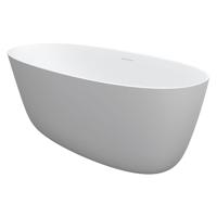 Riho Oval vrijstaand bad - 160x72cm - solid surface - mat wit B129001105 - thumbnail