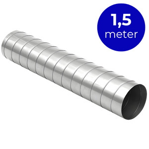 Filterfabriek Huismerk Spirobuis dia 250mm - lengte 1,5 meter - rond gegalvaniseerd