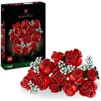 LEGO 10328 Iconen Het boeket rozen, kunstbloemen om te versieren, Valentijnsdagcadeau voor volwassenen