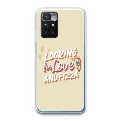 Pizza is the answer: Xiaomi Redmi 10 Transparant Hoesje