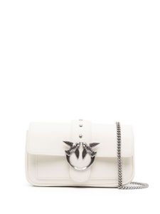 PINKO sac à bandoulière Love Birds en cuir - Blanc