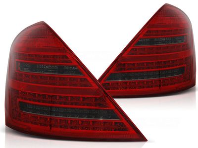 Tuning-Tec Achterlichten MERCEDES W221 S-Klasse 05-09 ROOD SMOKE LED