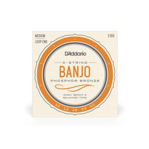 D&apos;Addario EJ55 Phosphor Bronze Medium 10-23 snaren voor vijfsnarige banjo