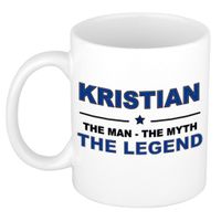 Kristian The man, The myth the legend cadeau koffie mok / thee beker 300 ml   -