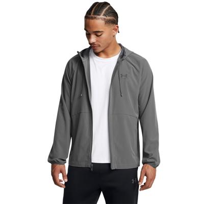 Under Armour Vibe Woven Windbreaker Grijs Zwart Under Armour Vibe Woven Windbreaker Grijs Zwart