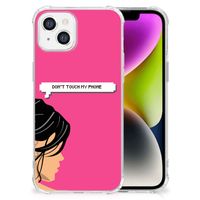 iPhone 14 Anti Shock Case Woman Don't Touch My Phone