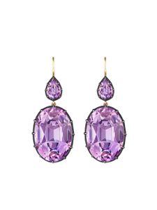 FRED LEIGHTON boucles d'oreilles Collect en or 18ct ornées d'améthyste