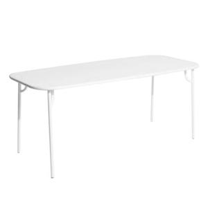 Petite Friture Week-end tuintafel 180x85 met dicht blad wit