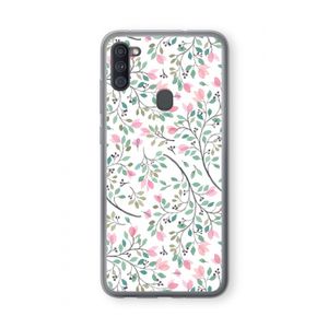 Sierlijke bloemen: Samsung Galaxy A11 Transparant Hoesje