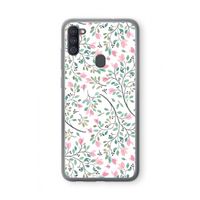 Sierlijke bloemen: Samsung Galaxy A11 Transparant Hoesje