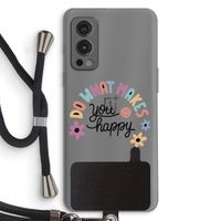 Happy days: OnePlus Nord 2 5G Transparant Hoesje met koord