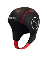 Zone3 Neopreen swim cap zwart/rood S