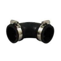 Air Aqua Flexibele Rubber Bocht 90°, 40mm - Eenvoudige Installatie, Weer- en Drukbestendig