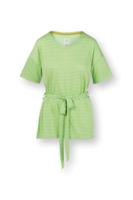 Pip Studio Tonya Top Korte Mouw Little Sumo Stripe Groen S