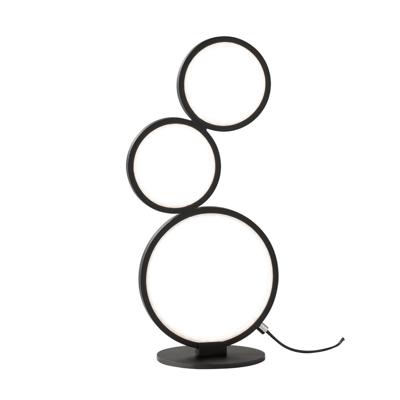 Trio TafellampRondo mat zwart - 522610332