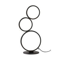 Trio TafellampRondo mat zwart - 522610332