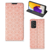 Samsung Galaxy A72 (5G/4G) Hoesje met Magneet Pattern Orange