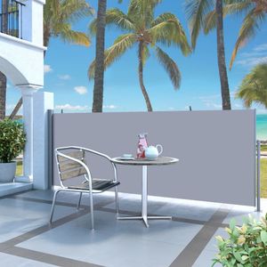 VidaXL Windscherm uittrekbaar 120x300 cm crème
