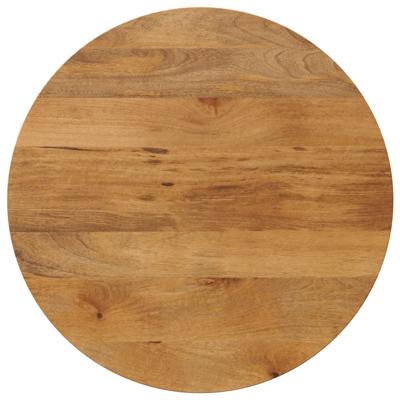 Tafelblad rond 90x2,5 cm massief ruw mangohout