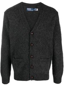 Polo Ralph Lauren cardigan en laine mélangée à col v - Gris