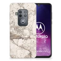 Motorola One Zoom | TPU | Siliconen hoesje | Marmer Beige