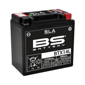 BS BATTERY Batterij gesloten onderhoudsvrij, Batterijen voor motor & scooter, BTX14L SLA