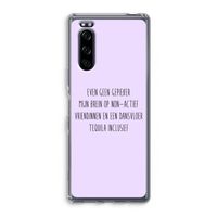 Tequila: Sony Xperia 5 Transparant Hoesje