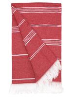 The One Towelling TH1400 Recycled Hamam Towel - Red - 100 x 180 cm
