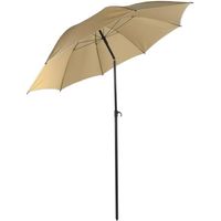 Strand parasol S Ø160cm taupe. - thumbnail