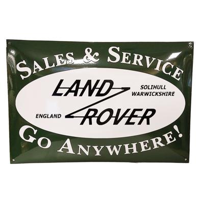 Land Rover Sales & Service Emaille Bord - 60 x 40cm