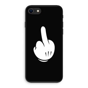 Middle finger black: iPhone SE 2020 Biologisch afbreekbaar hoesje