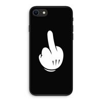 Middle finger black: iPhone SE 2020 Biologisch afbreekbaar hoesje