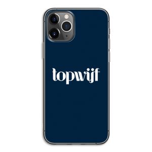 Topwijf Navy: iPhone 11 Pro Transparant Hoesje