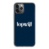 Topwijf Navy: iPhone 11 Pro Transparant Hoesje