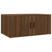 The Living Store Salontafel - Functioneel - Bruineiken - 80x50x36cm - Duurzaam hout - thumbnail