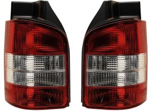 Set Achterlichten passend voor Volkswagen Transporter T5 2003-2015 - Rood/Wit DLVWR61