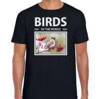 Pestvogels t-shirt met dieren foto birds of the world zwart voor heren - thumbnail