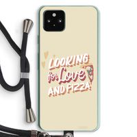 Pizza is the answer: Pixel 5a 5G Transparant Hoesje met koord