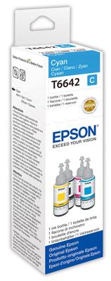 Epson inktfles T664, 7.500 pagina&apos;s, OEM C13T664240, cyaan