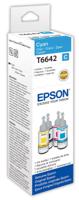 Epson inktfles T664, 7.500 pagina&apos;s, OEM C13T664240, cyaan