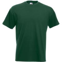 Fruit of the Loom Basics t-shirt voor heren - donkergroen - 100% katoen t-shirts - Regular fit - thumbnail