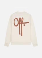 Off The Pitch Full Stop Sweater Heren Gebroken Wit - Maat S - Kleur: Gebroken Wit | Soccerfanshop
