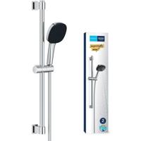 Set doccia con soffione a 2 getti, asta e flessibile - GROHE Vitalio Comfort 110 26928001 - Selezione facile - Risparmio idrico